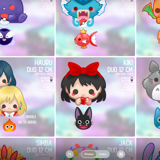 Porte-clés acrylique double