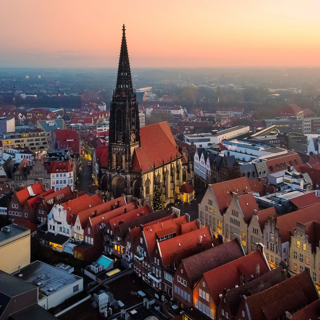 St. Lamberti aus der Luft