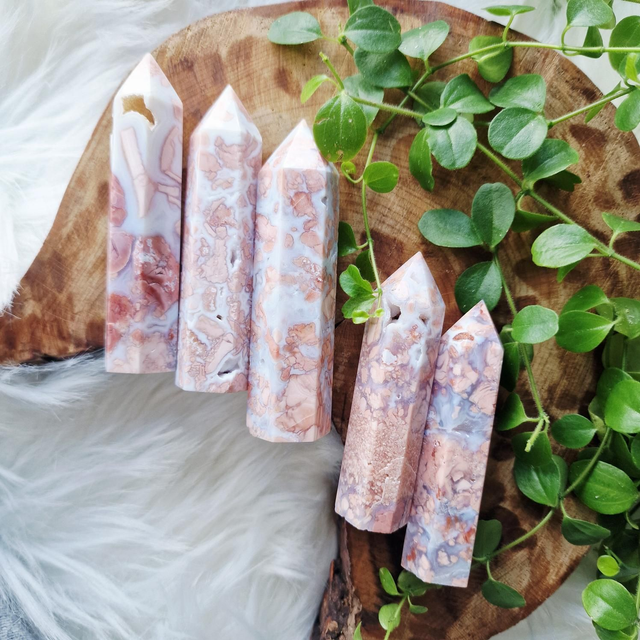 Candy Floss Agate Points