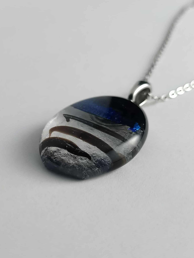 Collier Verre Fusing - Libellule ( Modèle 1)