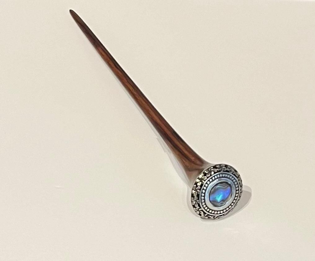 HORQUILLA "PALOSPELOS" ABALÓN CON ALPACA LABRADA