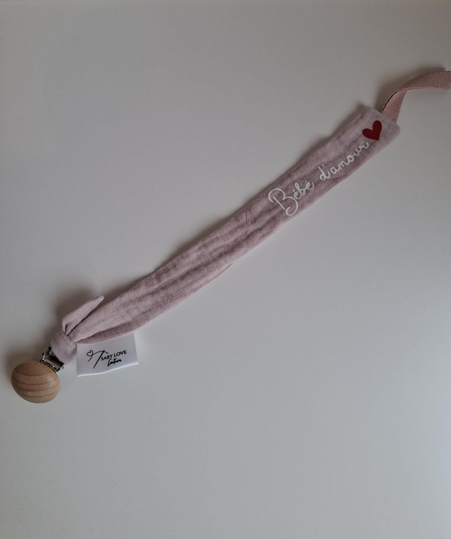 Attache tetine "bébé d'amour"