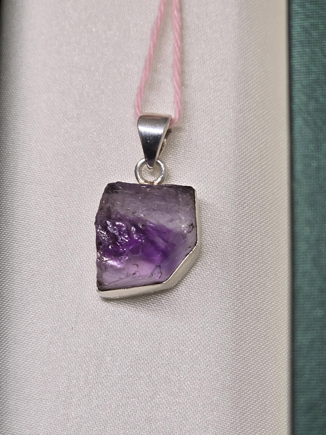 Pendentif Améthyste en Argent 925 