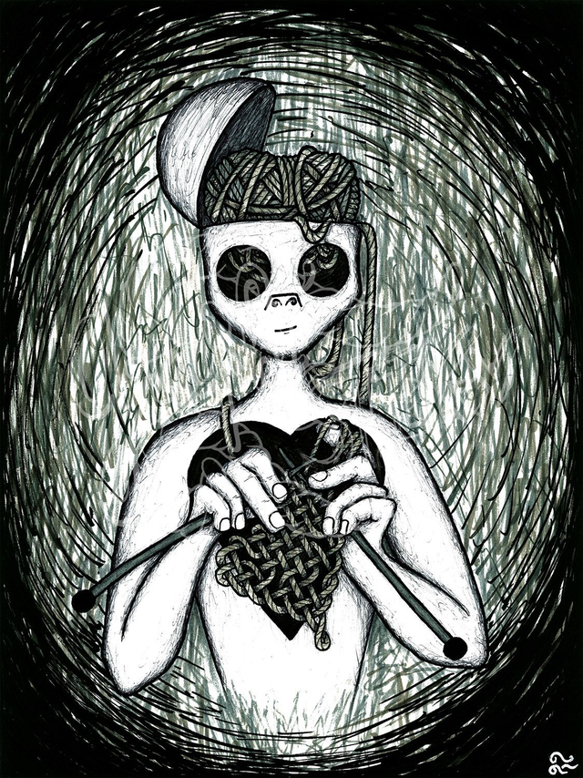 &quot;Tricoteur&quot; Print