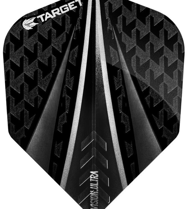 TARGET PRO 100 VISION ULTRA BLACK 3 FIN DART FLIGHTS 5050807027903