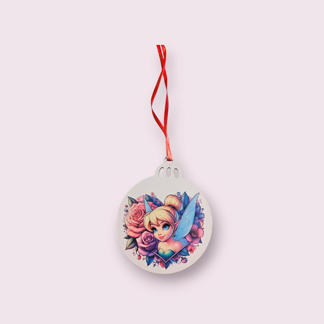 Boule de Noël attache fée clochette 