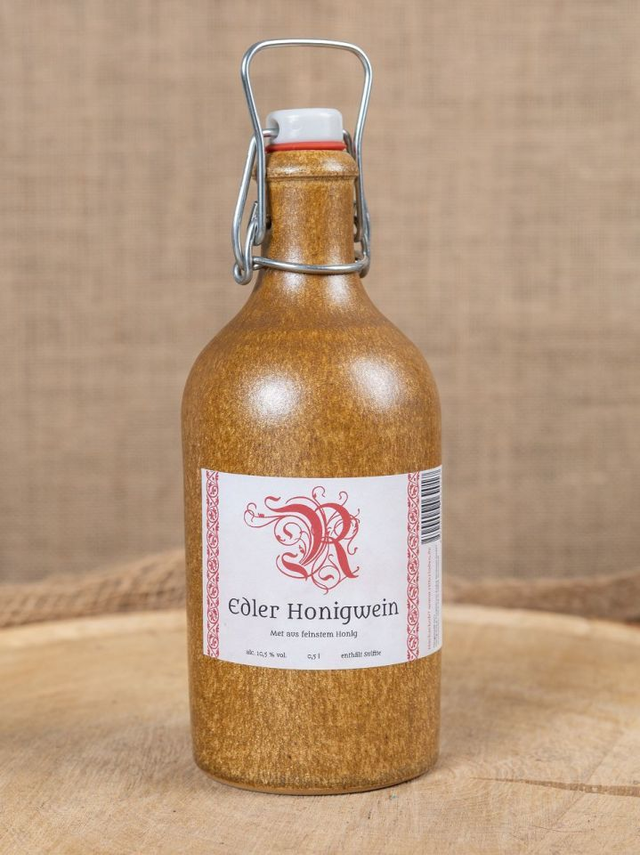 Hydromel doux, bouteille terre cuite