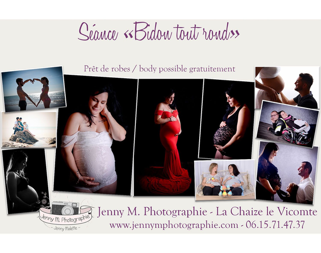 Carte cadeau Séance photo "Grossesse S" - shooting de 30min maxi, 5 photos au choix envoyées en téléchargement