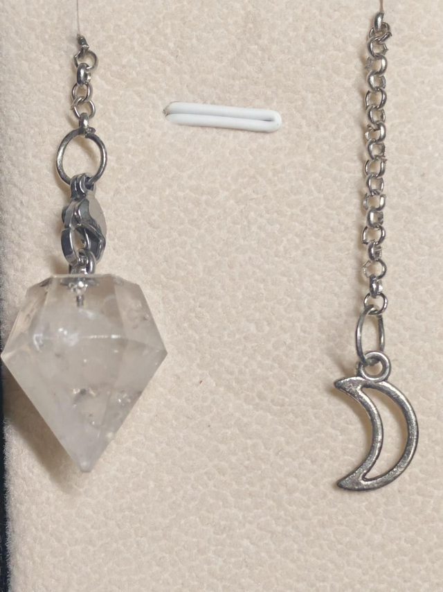 Pendule Résine &amp; Cristal de Roche