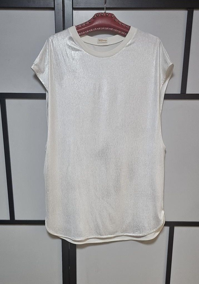 110083 Romana White Shimmer "uniqze pieces" one size