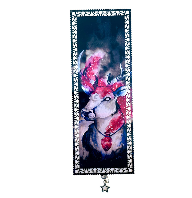 Marque-page aluminium Cerf