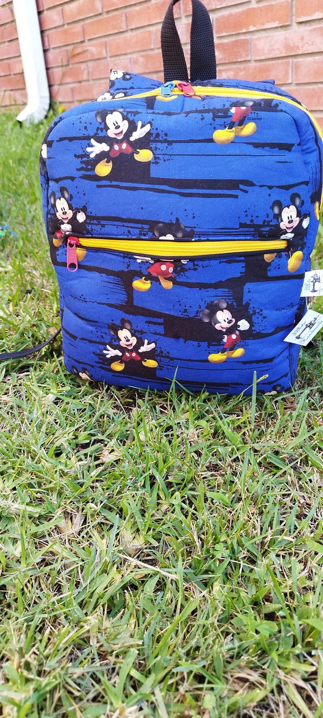 Mochila pré escolar em tecido