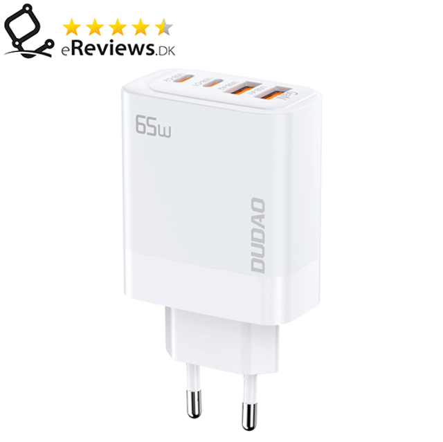 Dudao A65EU Adapter 65Watt GaN 2xUSB-C + 2xUSB-A