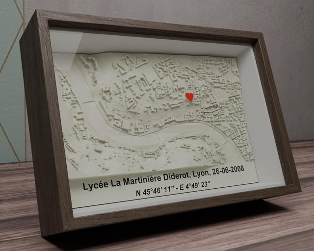 MEMENTO - Paysages 3D encadrés personnalisables