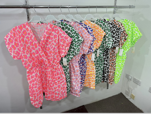  LOLA ANIMAL PRINT PLAY-SUIT