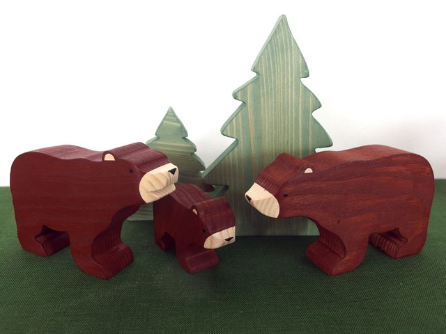 Ours en bois  
