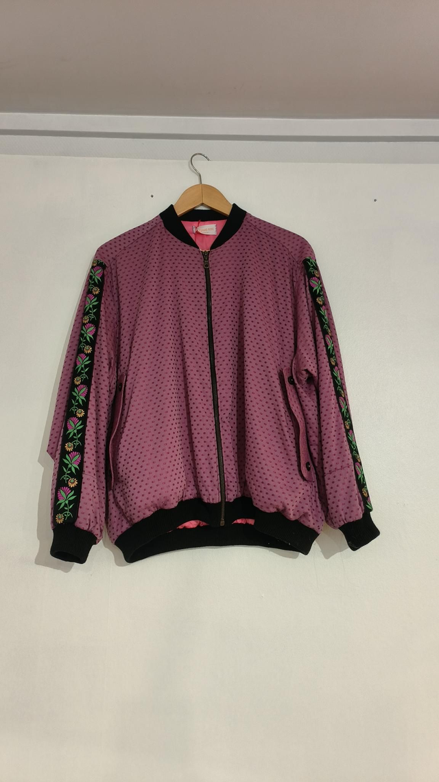 Veste plumetis - Léopard rose