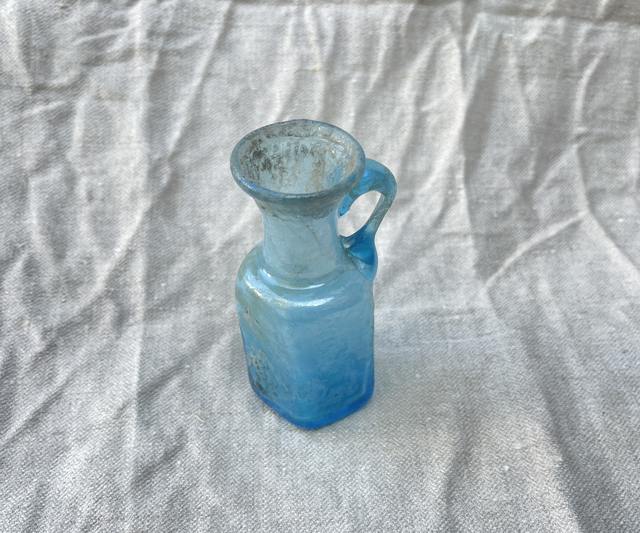 Antikes romanisches Glasgefäß Minivase