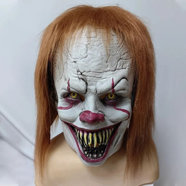 IT full face latex masker Pennywise smile