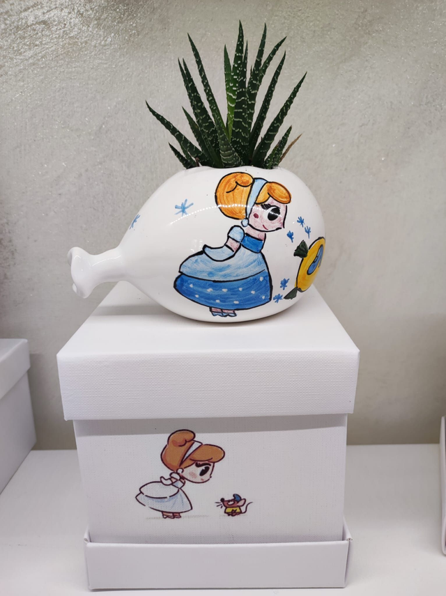 Palloncino in ceramica con pianta collezione cenerentola 