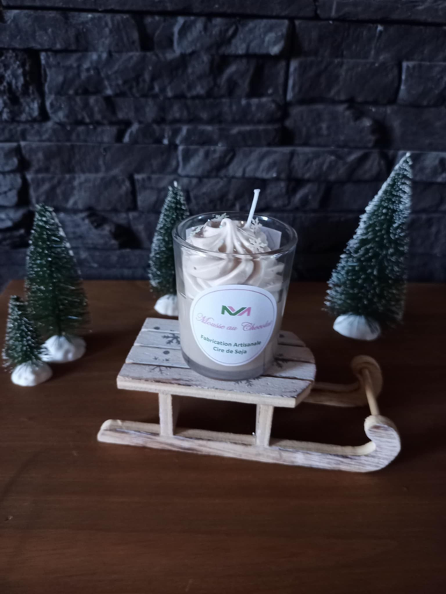 Bougie Mousse au chocolat - Moyen Format