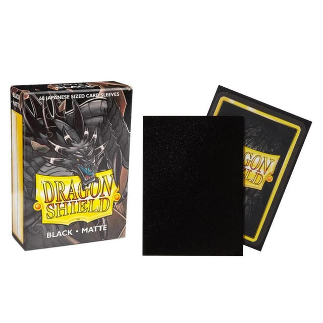 Arcane Tinmen Dragon Shield 60 Japanese Card Sleeves Matte Black