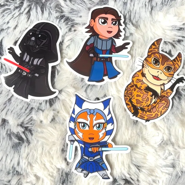 Star Wars FULL SET (Vader, Anakin, Ahsoka, Loth Cat)