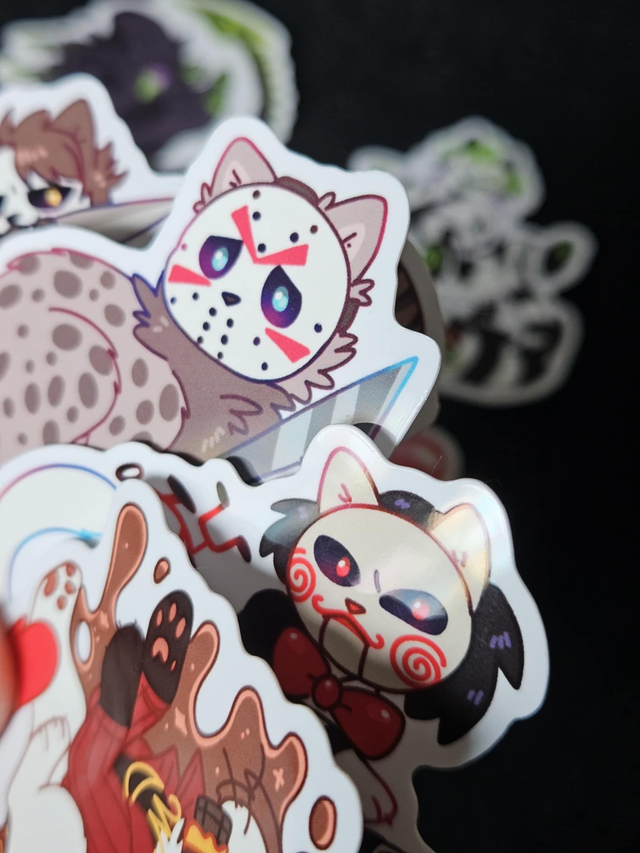 Neko Horror Stickers