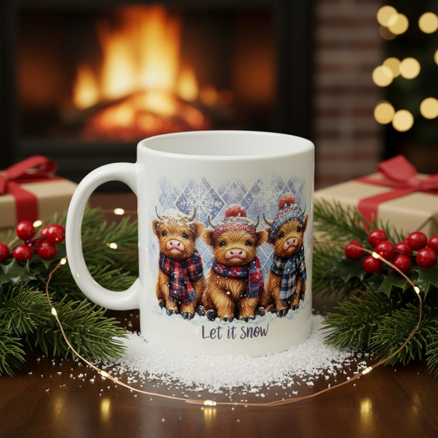 Let It Snow Highland Cows