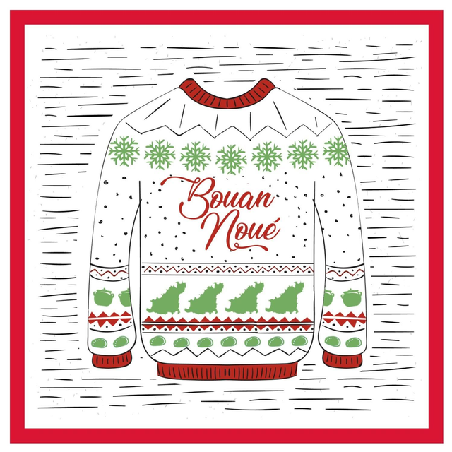 102 - CHRISTMAS CARD - Guernsey Sweater