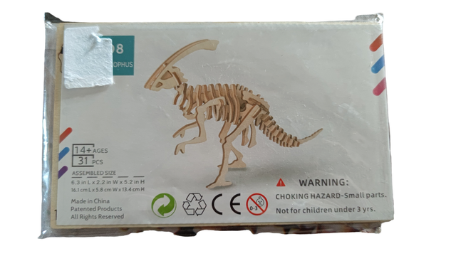 Puzzle en bois 3D dinosaure 14+