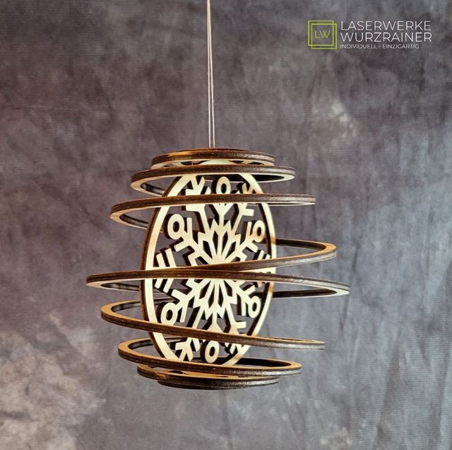 Spiral-Christbaumkugel