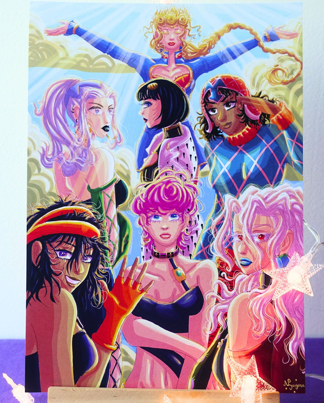 Team Bucciarati Girls !  Manga Color Ver.   (JJBA)