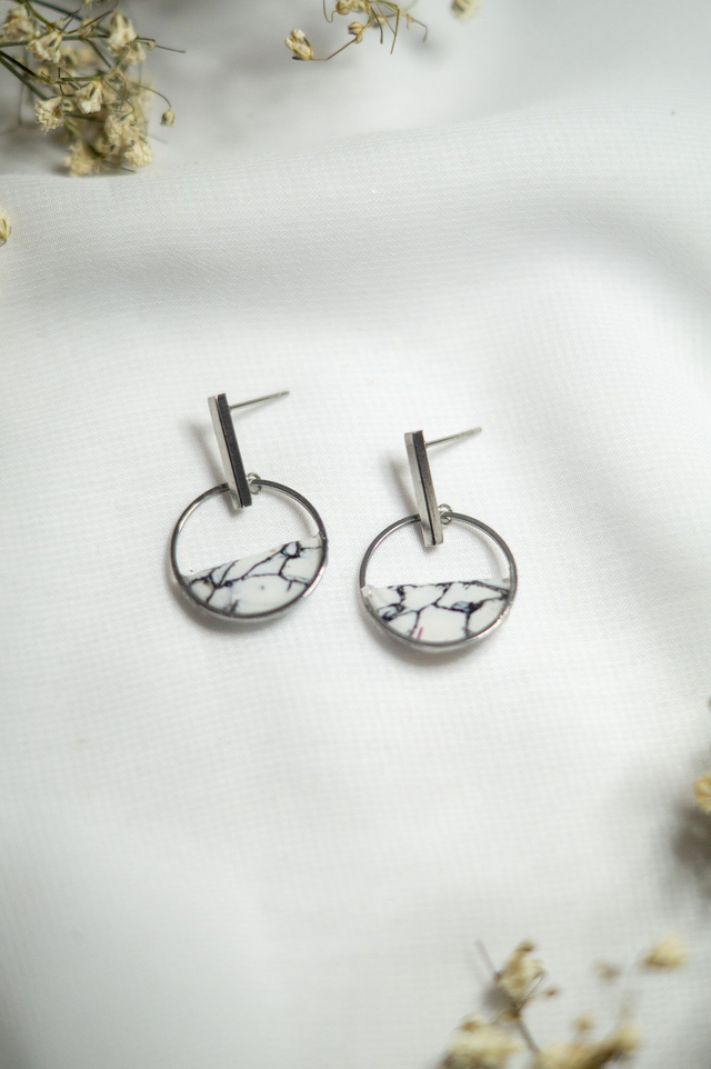 Coloris marbre blanc - Boucles Horizon