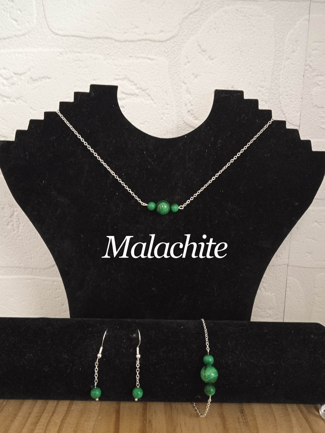 Parure malachite 