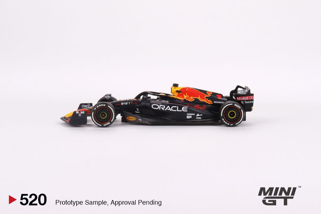 MGT00520 Mini GT 1/64 Oracle Red Bull Racing RB18 #1 Max Verstappen 2022 Abu Dhabi Grand Prix Winner