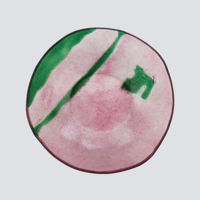 Artisano Bowl Green Magenta Medium - Cavari Atelier