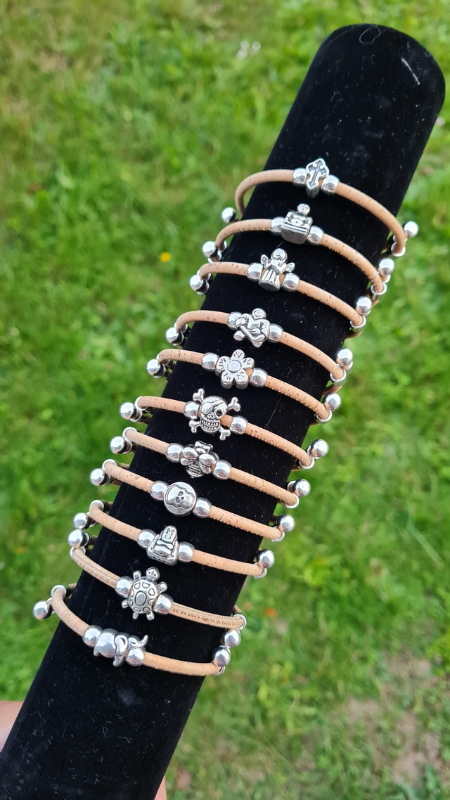 Bracelet Réglable Liège Naturel 