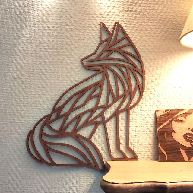 Décoration silhouette de renard