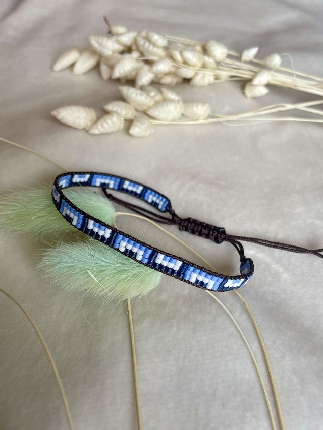 Bracelet Plume Bleu