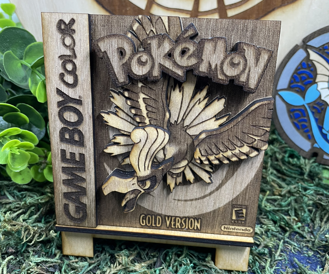 Décoration gameboy, Pokémon version gold