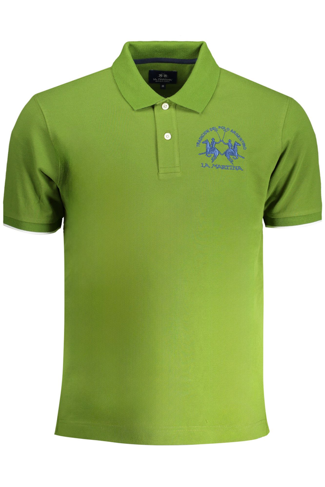LA MARTINA POLO MANICHE CORTE UOMO VERDE