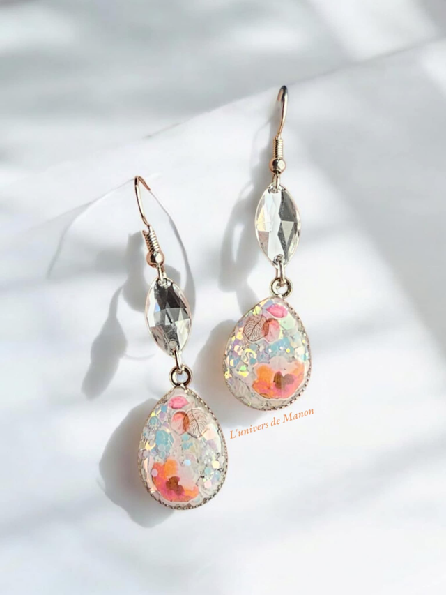 Boucle d&#039;oreille goutte Sarah  