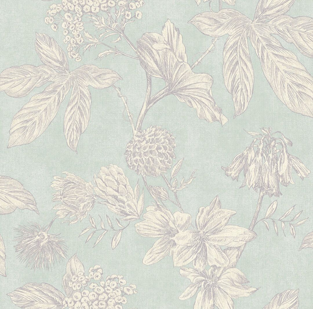 Botanical Soft Teal