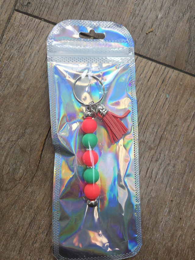 Beaded keyring