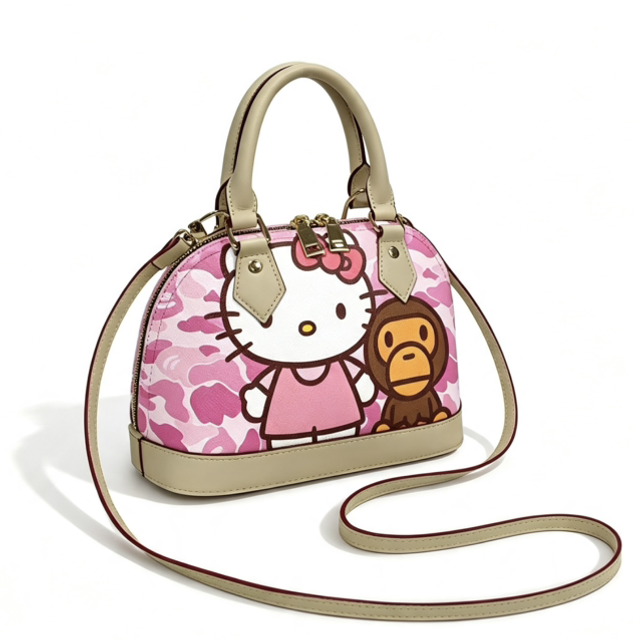 BM x HK Pink Camo Shell Bag