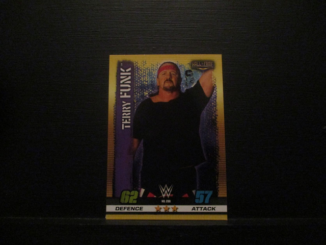 Terry Funk - Hall Of Fame Slam Attax 10th Edition Original Trading Card #288