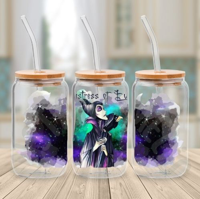 Canette en verre - Maléfique 