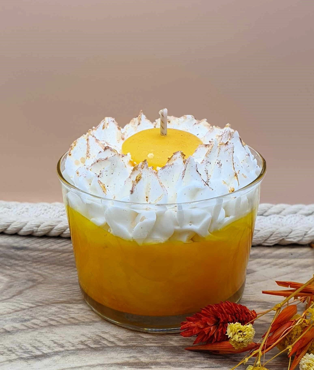 Bougie fantaisie ( Citron meringué )🍋