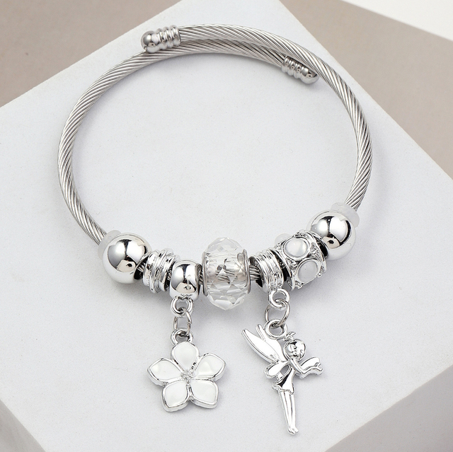 White fairy charm bracelet 